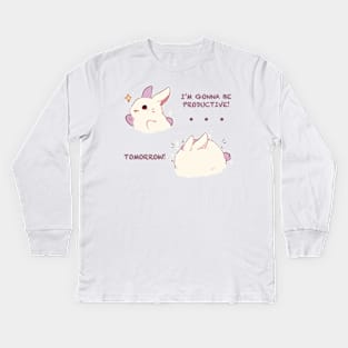 Productive Bunny Kids Long Sleeve T-Shirt